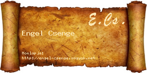 Engel Csenge névjegykártya
